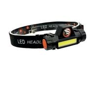 Aucun Phare Zoom - Lampe Frontale Étanche À 2 Faisceaux, Avec Batterie Au Lithium, 3 W Cob, Haute Luminosité, Nouveau Modèle De 2019, Led Rechargeable Par Usb