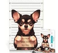 Aucun Regret Le Portrait d'un Toy Terrier Puzzle de 1000 pièces pour Adolescents Stimule Le Rappel Jeu apaisant Bordure Rigide Cadeau de qualité supérieure (38x52cm)