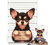 Aucun Regret Le Portrait d'un Toy Terrier Puzzle de 1000 pièces pour Adolescents Stimule Le Rappel Jeu apaisant Bordure Rigide Cadeau de qualité supérieure (38x52cm)