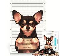 Aucun Regret Puzzle Difficile de 1000 pièces représentant la Photo d'un Toy Terrier, idéal pour Adultes Jeu Intelligent à Faire à la Maison Cadeau Festif (50x75cm)