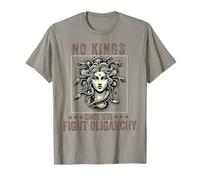 aucun roi ne combat l'oligarchie Méduse, patriote féministe, femme, fille T-Shirt