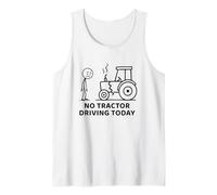 Aucun tracteur ne conduit aujourd'hui Farmer Farming Dad Men Grandpa Débardeur