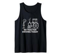 Aucun tracteur ne conduit aujourd'hui Farmer Farming Dad Men Grandpa Débardeur