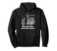 Aucun tracteur ne conduit aujourd'hui Farmer Farming Dad Men Grandpa Sweat à Capuche