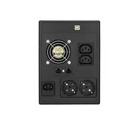 PowerWalker VI 2000 LCD - Onduleur - CA 220/230/240 V - 1200 Watt - 2000 VA - 9 Ah - USB - connecteurs de sortie : 4 - noir