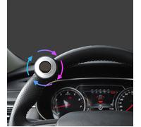 Aucune boule d'assistance au volant Aucune bouton de volant Bouton rotatif de volant multifonctionnel en Silicone auto coffret