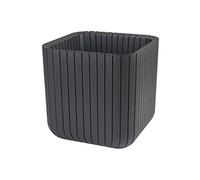 AUCUNE Cube Planter Cache Pot Moyen Format 21,5 litres Aspect Lattes Bois