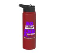 Aucune histoire ne devrait se terminer trop tôt la sensibilisation aux surdoses Stainless Steel Insulated Water Bottle