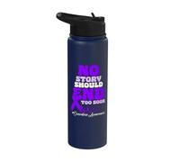 Aucune histoire ne devrait se terminer trop tôt la sensibilisation aux surdoses Stainless Steel Insulated Water Bottle
