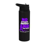 Aucune histoire ne devrait se terminer trop tôt la sensibilisation aux surdoses Stainless Steel Insulated Water Bottle
