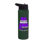 Aucune histoire ne devrait se terminer trop tôt la sensibilisation aux surdoses Stainless Steel Insulated Water Bottle