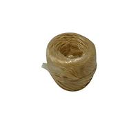 Aucune marque Raphia Synthetique Beige Pelote 100gr 40m Env. Cavalier
