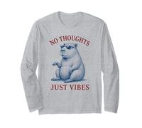 Aucune Pensée, Juste des Vibrations Capybara Chill Funny Manche Longue