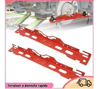 Aucune Plaque à outils d'alignement des roues Plaques d'outils d'alignement de roues en fer mesure auto parallelisme Orange