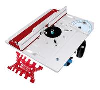 AUCUNE Plaque d'insertion de table de routeur Ensemble de 2 plaques d'insertion de table de outillage outils Argent Lot de 2