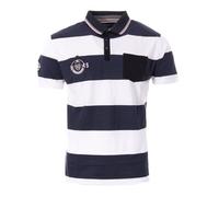 AUCUNE Polo Marine/Blanc Homme Rugby Town