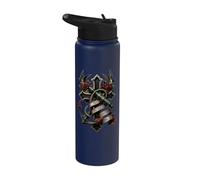 Aucune rose ne pousse sur une ancre de tatouage de marin Stainless Steel Insulated Water Bottle