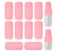 Aucuu Manchons éLastiques pour Voyage Anti-Fuites, 10Pcs Étanches Bouteille de Voyage Silicone, Manchons de Voyage en Silicone pour articles de toilette