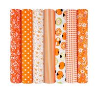 Aucuu Tissus Coton Couture, Lot de 7 50*50cm Tissus Imprimés, 100% Coton Tissu pour Patchwork, pour Passionnés de Couture, Adultes et Enfants, Poupées DIY, Coutures, Vêtements, Décoration D'intérieur