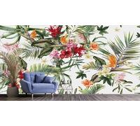Audace Liberté Papier Peint Panoramique Jungle Tropical, sur mesure taille, Style Nordique Fleurs Fresque Murale, pour Salon Chambre Décoration Murale papiers peints décoratif