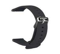 Audar STR001B Bracelet de Remplacement pour Audar E2, Contour 140-215mm | Bracelet en Silicone à Boucle Ardillon, Confortable Universel pour Homme Femme, Etanche et Lavable, Facile à Installer - Noir