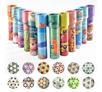 Audasi 12 Pièces Kaléidoscope Jouets Kaleidoscopes Rétro Vintage Jouets Educatifs Passez Le Colis Cadeaux pour Les Enfants Retour Cadeaux pour Anniversaire Enfants Petits Cadeaux Motifs Aléatoires