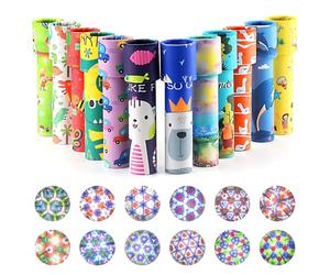 Audasi 12 Pièces Kaléidoscope Jouets Kaleidoscopes Rétro Vintage Jouets Educatifs Passez Le Colis Cadeaux pour Les Enfants Retour Cadeaux pour Anniversaire Enfants Petits Cadeaux Motifs Aléatoires