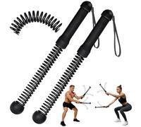 Audasi 2 Pièces Battle Rope, Corde de Combat Sans Équipement D'entraînement de Fitness Lesté Corde a Sauter Lestée pour Entraînement à Domicile Salle de Sport Cardio Bras Fesses Dos Jambes