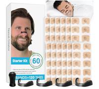 Audasi Bande Nasale Magnétique, 120 Pièces Magnetic Nasal Strips Anti Ronflement écarteur Nasal Bandelettes Nasales Patch Nasal Aimant Dilatateur Nasal pour homme femme Bottles