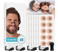 Audasi Bande Nasale Magnétique, 60 Pièces Magnetic Nasal Strips Anti Ronflement écarteur Nasal Bandelettes Nasales Patch Anti Ronflement Inflow Nasal Aimant Anti Ronflement Dilatateur Nasal