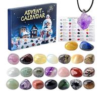 Audasi Calendrier De l'Avent 2024 National Geographic Calendrier De l'Avent Gemmes Calendrier De l'Avent à Rebours De 24 Jours Collection Cadeau De Noël Pierres Précieuses Pour Adultes Et Enfants