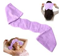 Audasi Masque de Sommeil avec Poids, Masque de Voyage avec Perles et Coton Cache-Yeux Noir Total en Tissu Doux Utilisation Double Face Long-Compact Couvre Yeux Relaxant pour Voyages Eye Mask