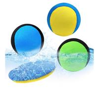 Audasi Water Bouncing Balls, 4Pcs Boules d'eau À Sauter Et Disque Boules d'eau À Sauter Souples À Séchage Rapide avec Disque Boules À Rebondir pour L'Été Jouets De Natation pour Plage Piscine Rivière