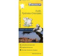 Aude, Pyrenees-Orientales - Michelin Local Map 344