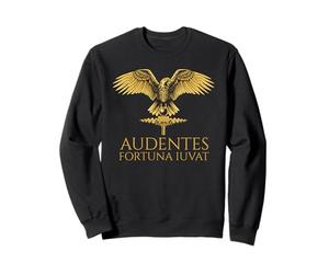 Audentes Fortuna Iuvat SPQR Aquila Proverbe Romain Antique Sweatshirt
