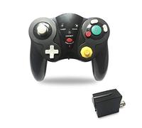 AudeRhine Manette de Jeu sans Fil Bluetooth 2,4 G, Manette de Jeu Classique NGC avec Turbo E Clear Shock, Compatible avec Console Nintendo Wii Switch Gamecube