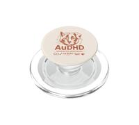 AuDHD Autisme Et TDAH Chat Chien Les Deux Amoureux des Animaux De Compagnie Drôle PopSockets PopGrip pour MagSafe