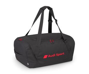 Audi 3152500500 Sac de Sport, Noir, avec Inscription Audi Sport Rouge