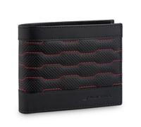 Audi 3152600900 Portefeuille en Cuir avec Protection RFID Noir/Rouge