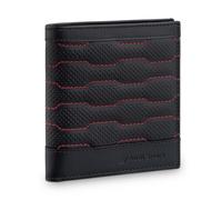 Audi 3152601000 Mini Portefeuille en Cuir avec Protection RFID Noir/Rouge