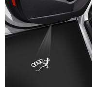 Audi 4G0052133K Éclairage d'entrée LED Projection Éclairage d'entrée Projecteur, Anneaux avec Gecko