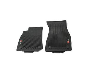 Audi 4K1061221A041 Lot de 2 Tapis de Sol Avant en Caoutchouc Rouge/Noir
