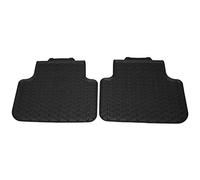 Audi 4M1061512A041 Lot de 2 Tapis de Sol arrière en Caoutchouc pour Toutes Saisons Noir, Tapis Voiture