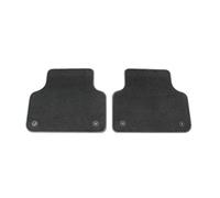 Audi 4M8061276MNO Lot de 2 Tapis de Sol en Tissu de qualité supérieure en Velours Noir avec Fixation par Bouton Pression