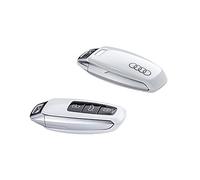 Audi 4N0071208AS9R Coque de clé avec Logo à Anneaux pour clé 8Y0959754 4N0959754 (Blanc glacé)