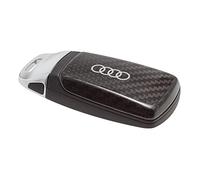 Audi 8W60712083Q0 Coque de clé en Carbone avec Logo Anneaux pour clé 4M0959754 8W0959754 8S0959754 avec Fermoir chromé
