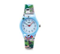 Audi Adui 3202000900 Montre pour Enfant Motif Robot Bleu Clair
