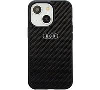 Housse Audi en fibre de carbone - iPhone 14 noir