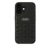 Audi AU-TPUPCIP16-GT/D2-BK Étui en cuir synthétique pour iPhone 16 6,1" Noir