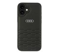 Audi AU-TPUPCIP16M-GT/D2-BK Étui en cuir synthétique pour iPhone 16 Plus 6,7" Noir